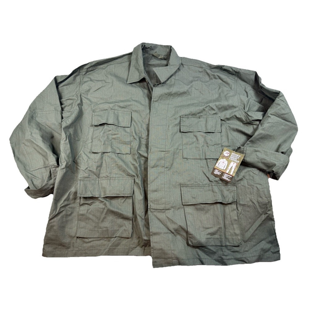 NEW BDU Rothco Jacket -‎ Olive Green- XXLarge Regular Tactical Combat